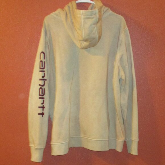 Carhartt Men XX Large Tan Red Warm Comfortable Long Sleeve Pullover Hoodie - Picture 5 of 9